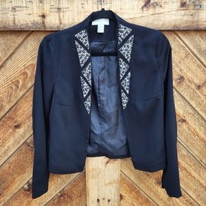 H&M Fitted Beaded Blazer